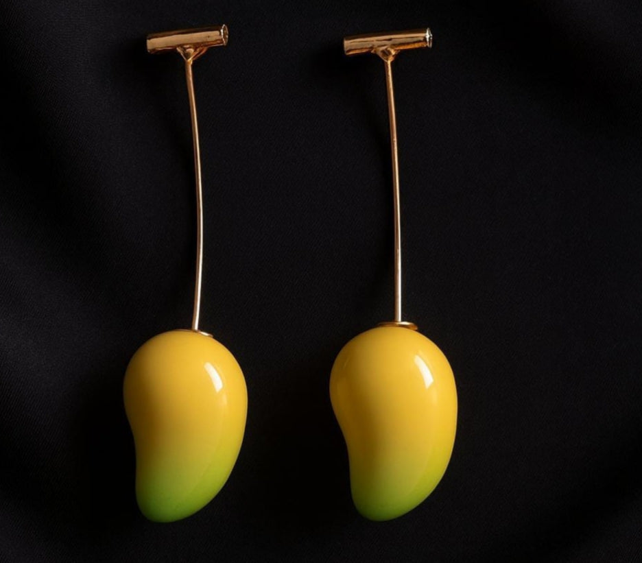 Trendy Mango Drop Earrings