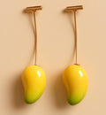 Trendy Mango Drop Earrings